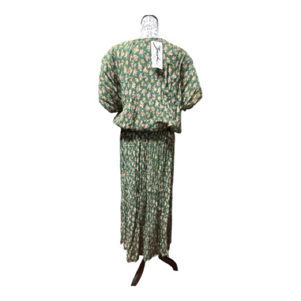 Floral Green Maxi Skirt Set size medium - Picture 2 of 4